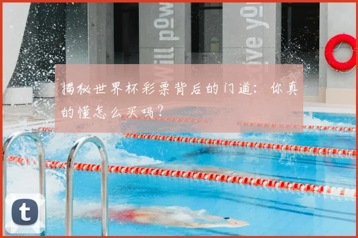 揭秘世界杯彩票背后的门道：你真的懂怎么买吗？